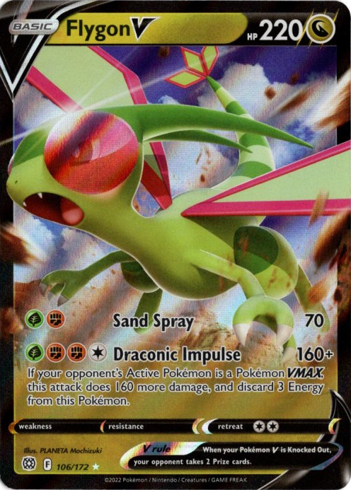 フライゴンV 海外版 英語版 Flygon V - 106/172 -【Card Chicken】