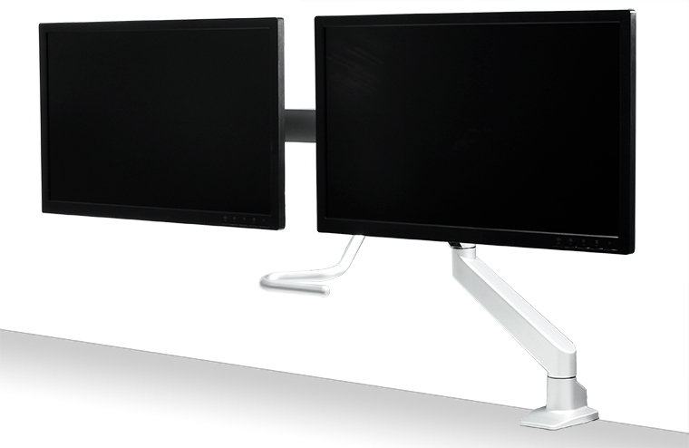 販売終了】 デュアルモニターアーム フリーハンドル式 (CEN-BS207-SV