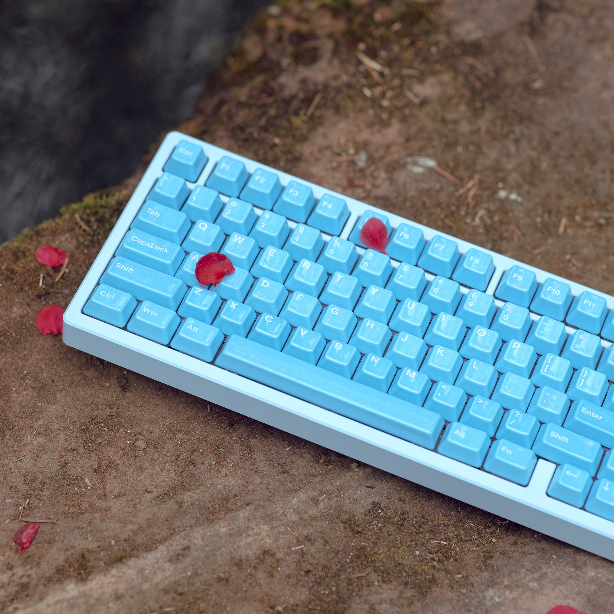 Water Blue Full Set Keycaps | Cerakey