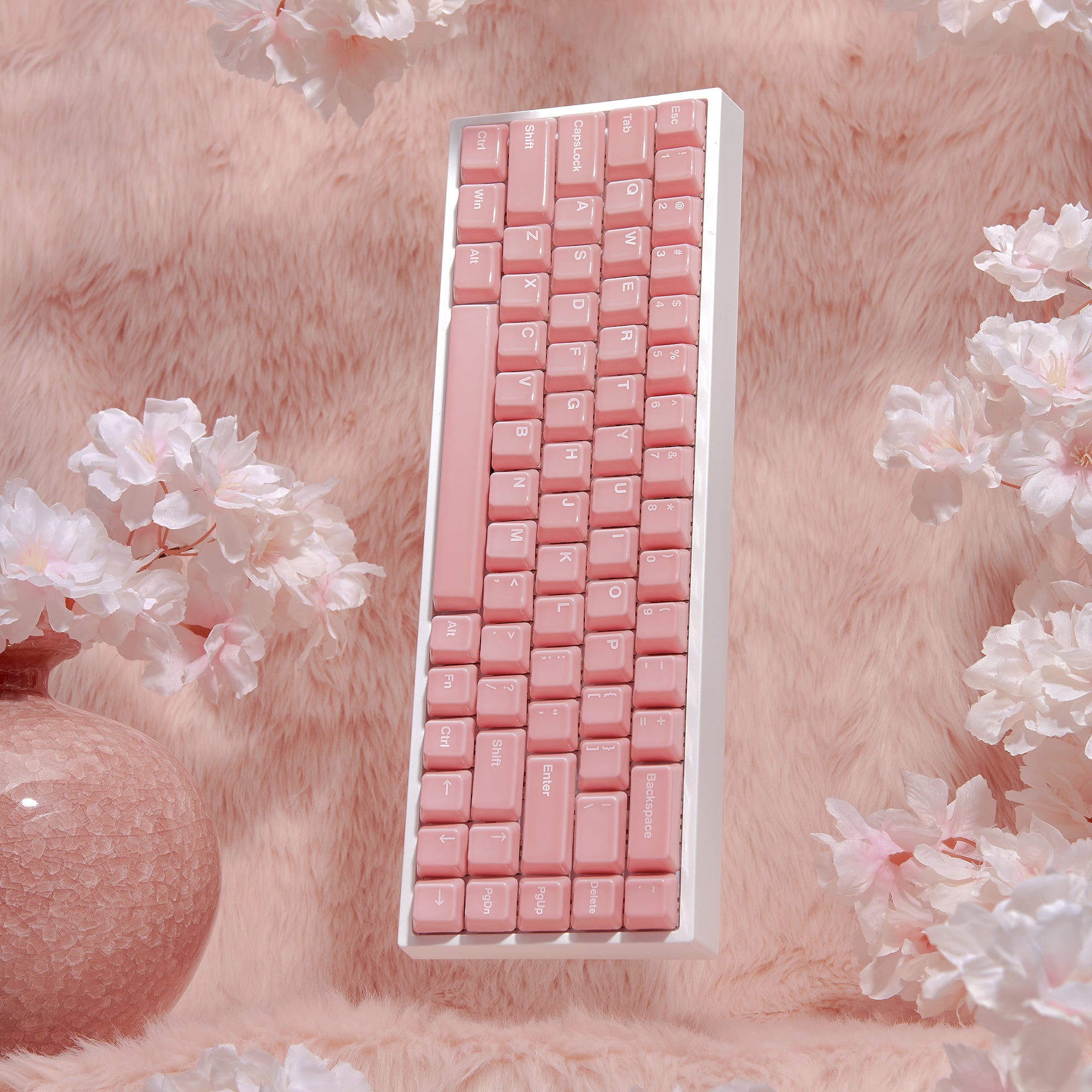 Cerakey Pink Ceramic Keycaps