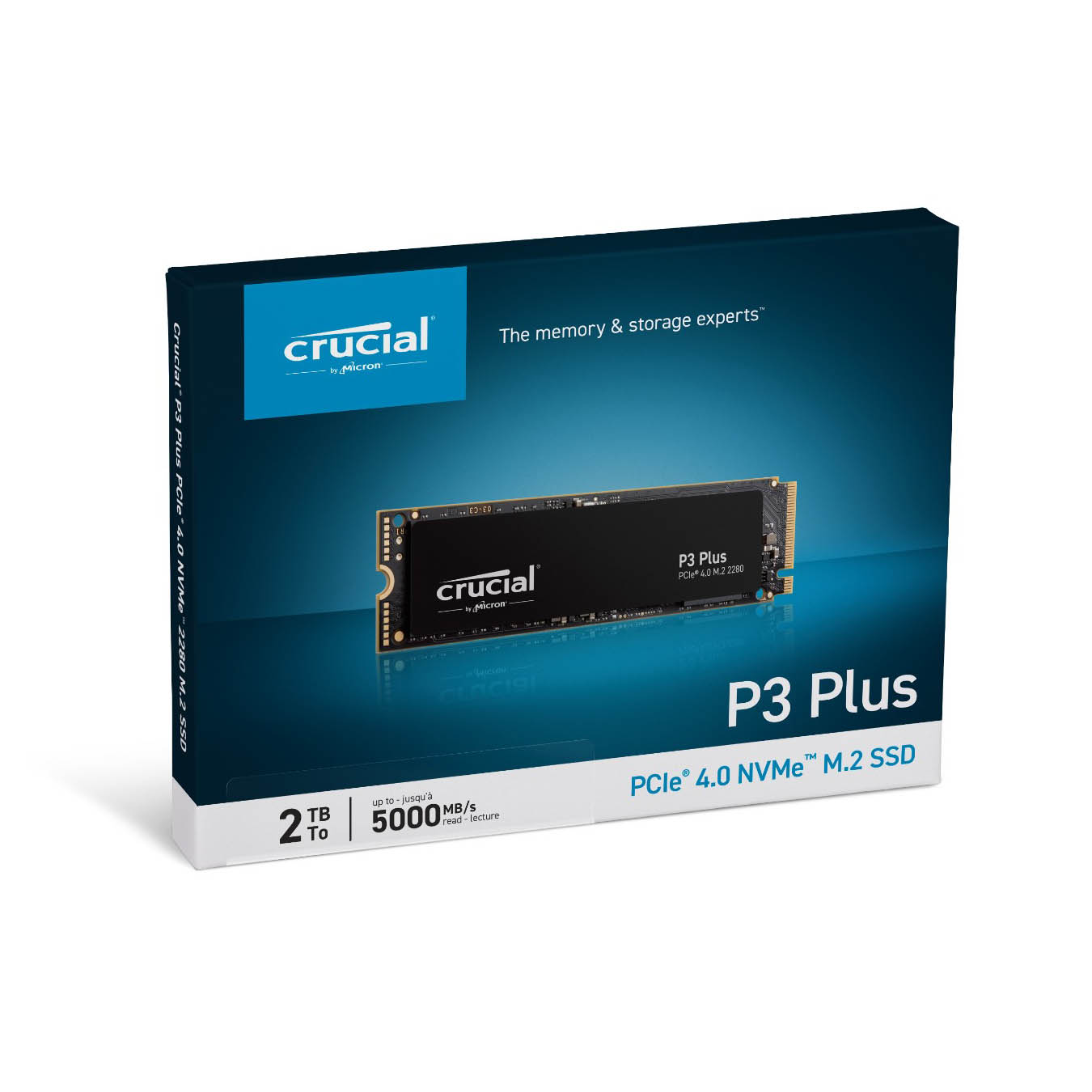 CT2000P3PSSD8JP | Crucial P3 Plus ミドルレンジ M.2 Gen4 NVMe接続