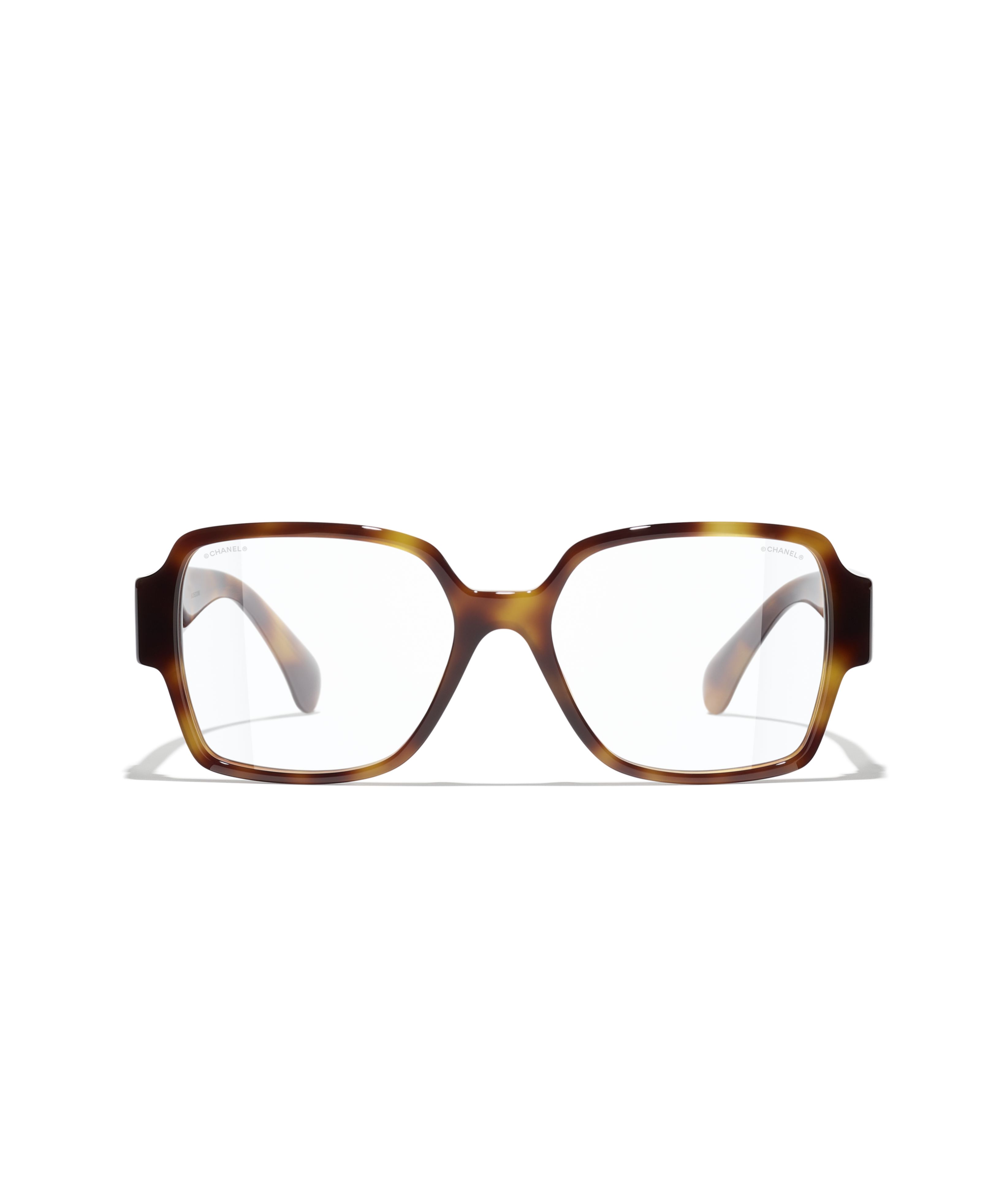 CHANEL Eyewear: スクエア シェイプ ブルーライトカット グラス