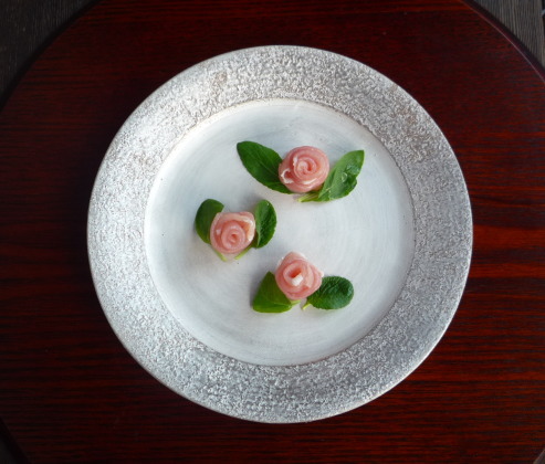 野田里美 銀彩 リム皿 | Club Table