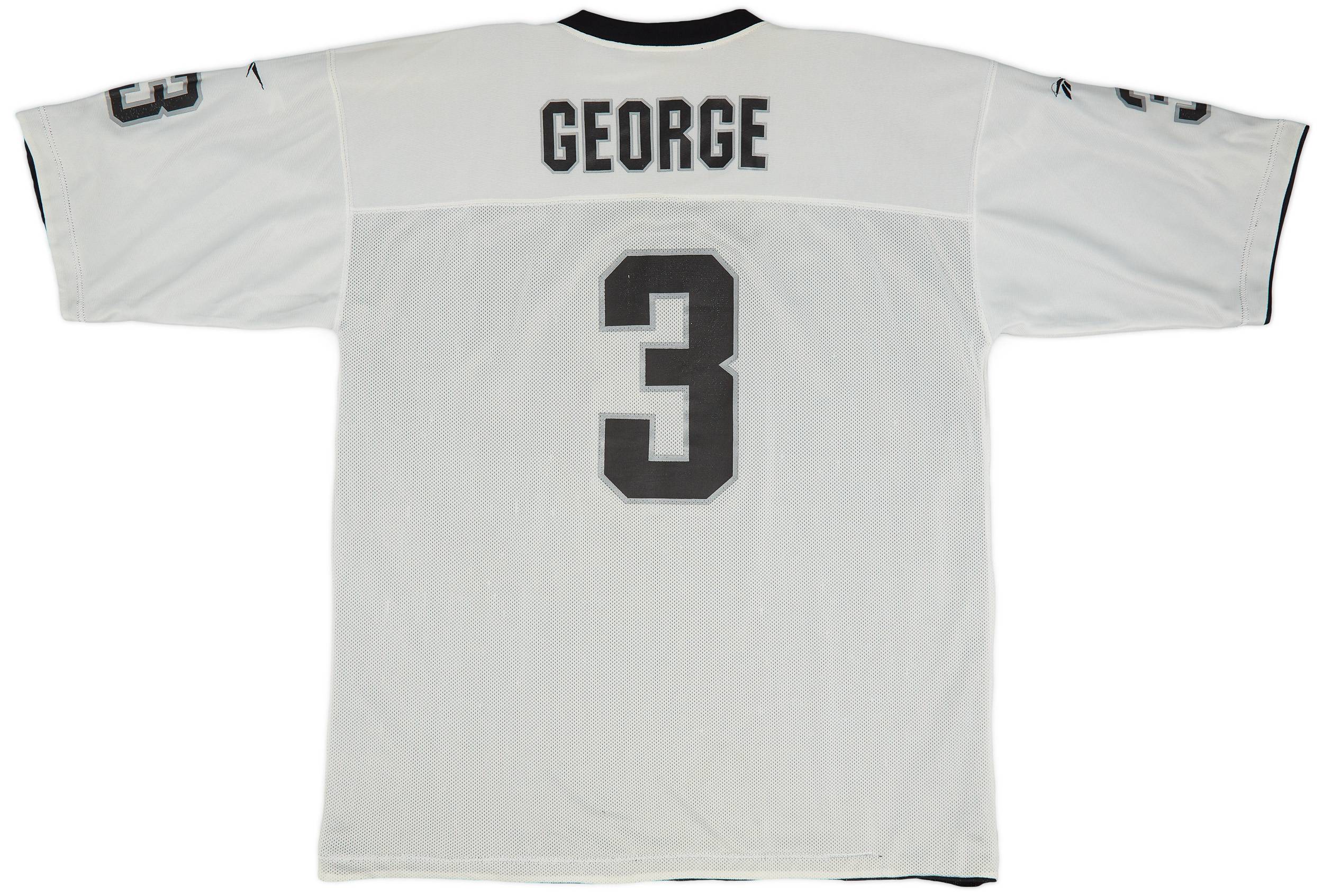 1997-98 Oakland Raiders George #3 Reebok Reversible Jersey