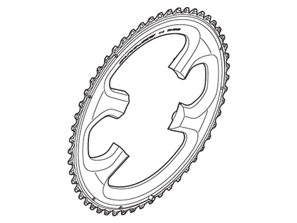 シマノ DURA-ACE（デュラエース）FC-9000 引掛け歯付チェーンリング