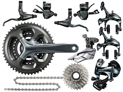 シマノ TIAGRA（ティアグラ）4703 フラットバー用トリプル 機械式