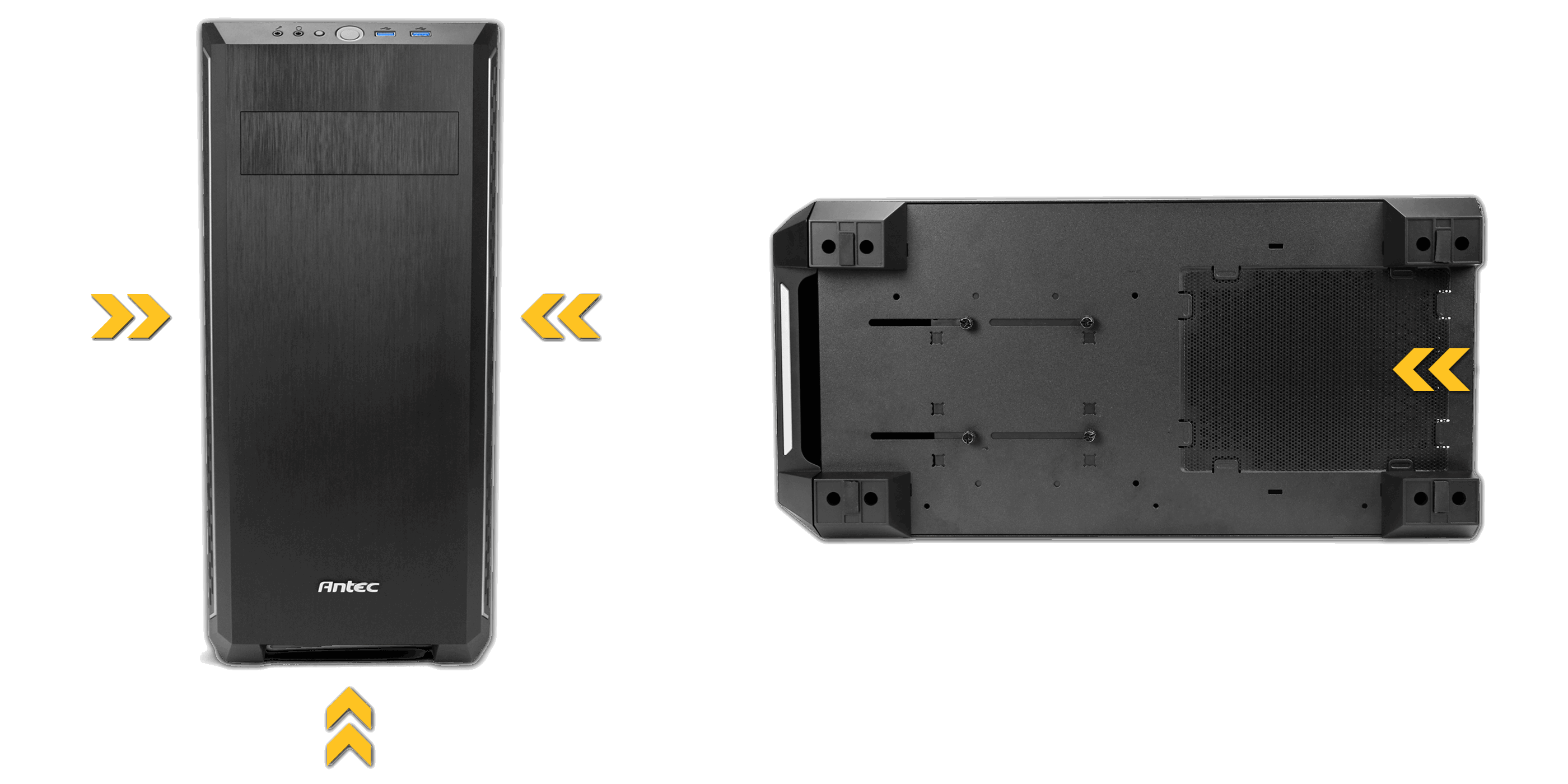 P7 SILENT is the Best Silent PC Mid Tower Case with ATX/2 x 120mm