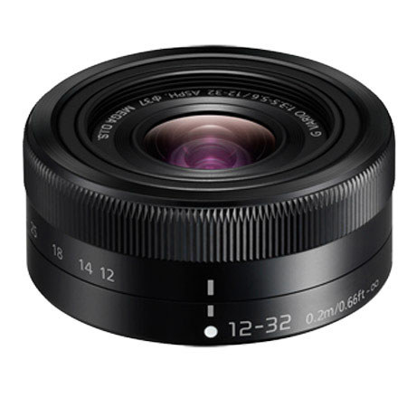 Panasonic Lumix G Vario 12-32mm F/3.5-5.6 Aspherical OIS Lens, Black