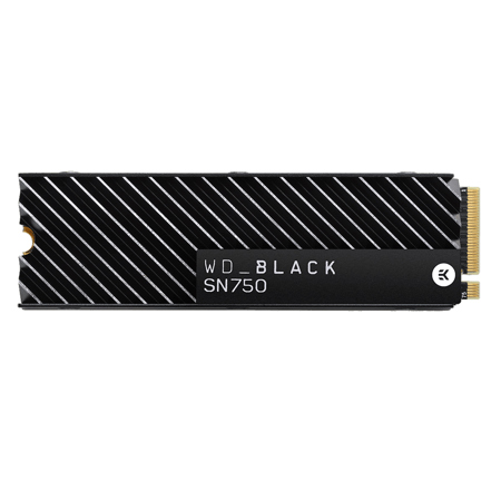 WD_BLACK SN750 500GB NVMe M.2 Internal Gaming SSD with Heatsink