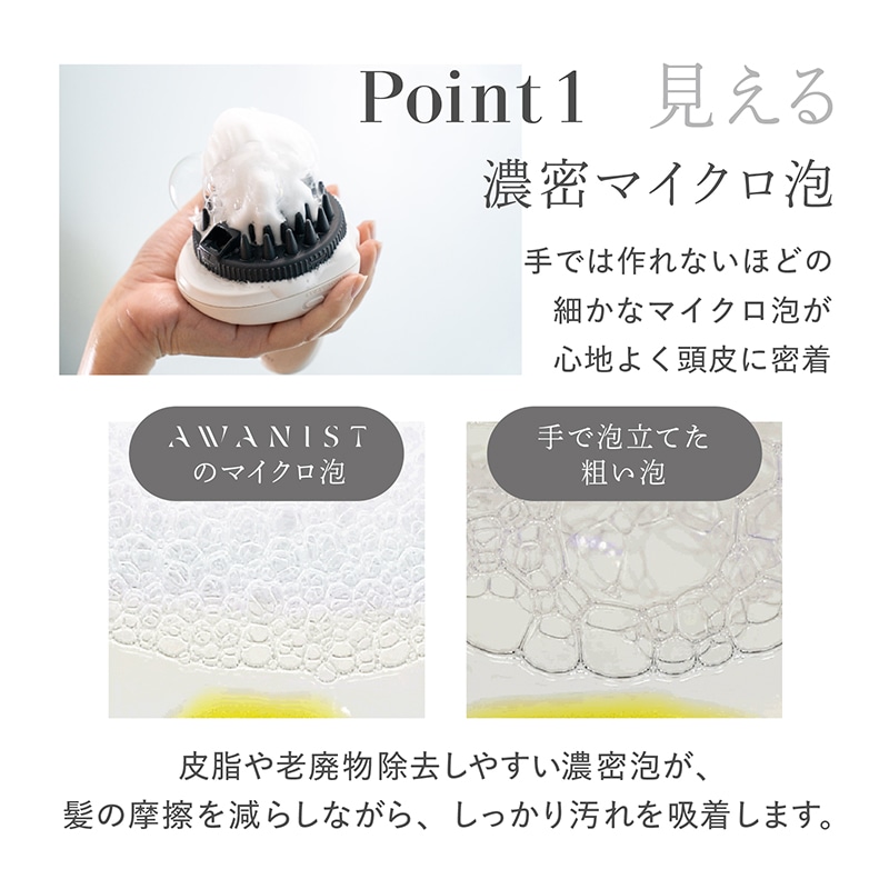 AWANIST,アワニスト,泡ニスト,スカルプケア,スカルプケアマシーン