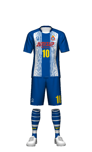 RCDエスパニョール 青 ストライプ サッカーユニフォーム