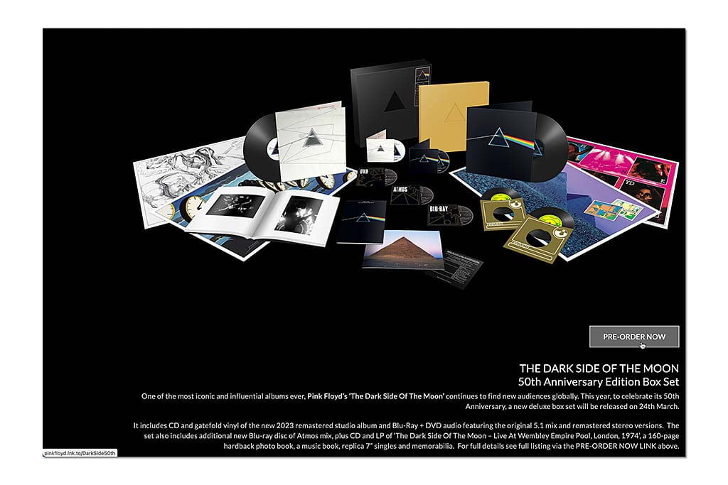 Pink Floyd Dark Side Of The Moon 50 years boxset - Alpha Audio
