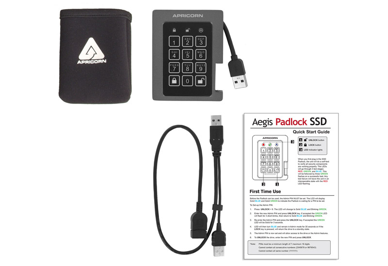 Aegis Padlock SSDシリーズ | Apricorn セキュアストレージ | 株式会社