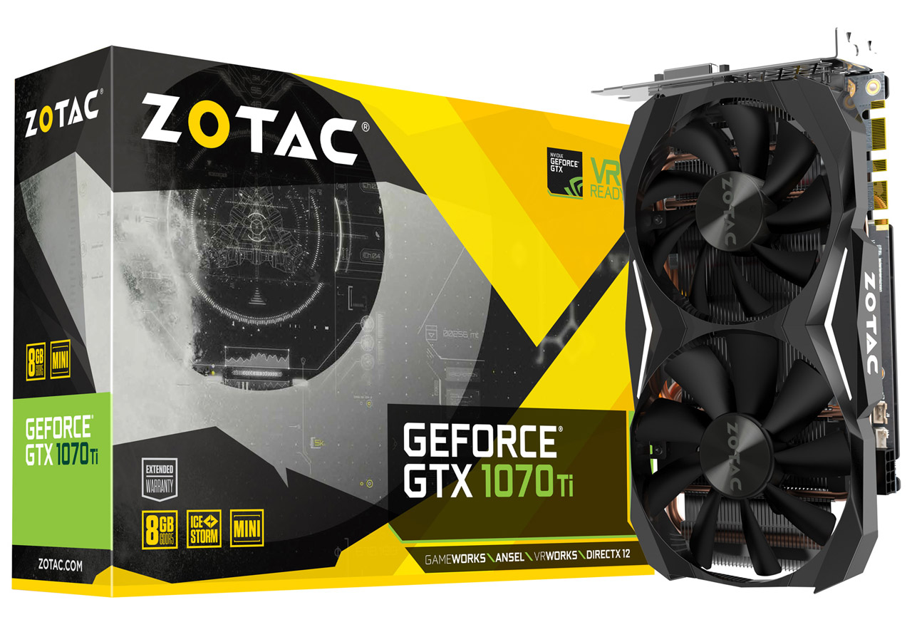 ZOTAC GeForce GTX 1070 Ti Mini | ZOTAC NVIDIA グラフィックボード