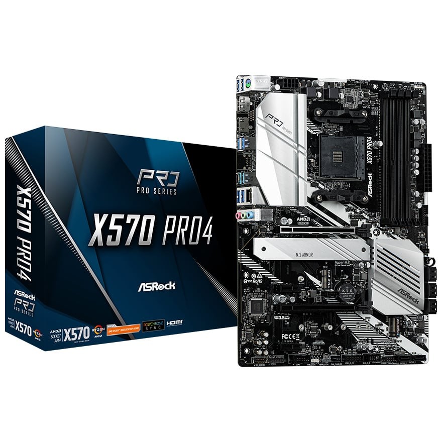 X570 Pro4 | ASRock マザーボード AMD X570チップセット | 株式会社アスク