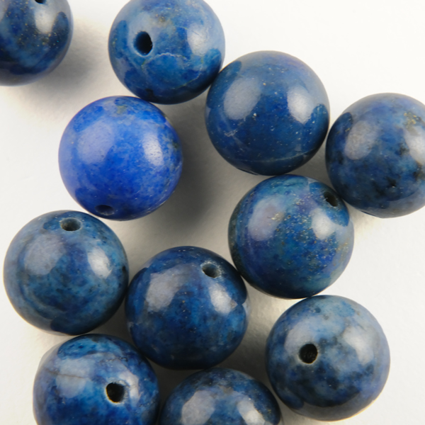 ラピスラズリ 丸玉(貫通) 7.5-8.5mm - アサオ工芸オンライショップ