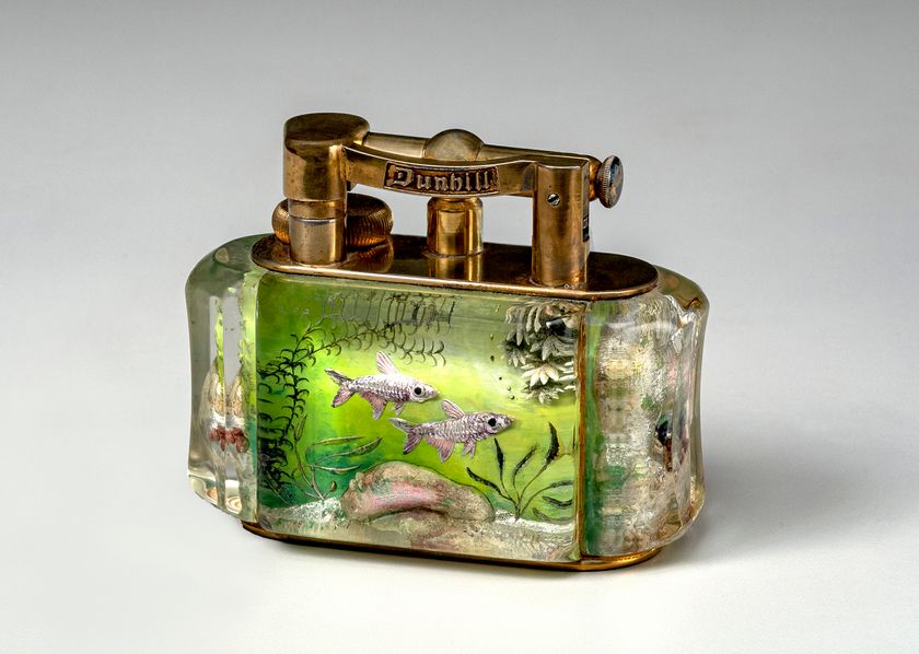 ヴィンテージライターの世界 炎と魅せるメタルワーク」展 たばこと塩の