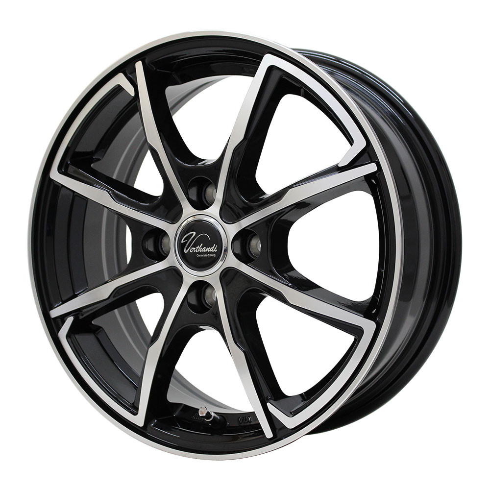 Verthandi PW-S8 15x5.5 43 100x4 BK/POLISH - オートウェイ