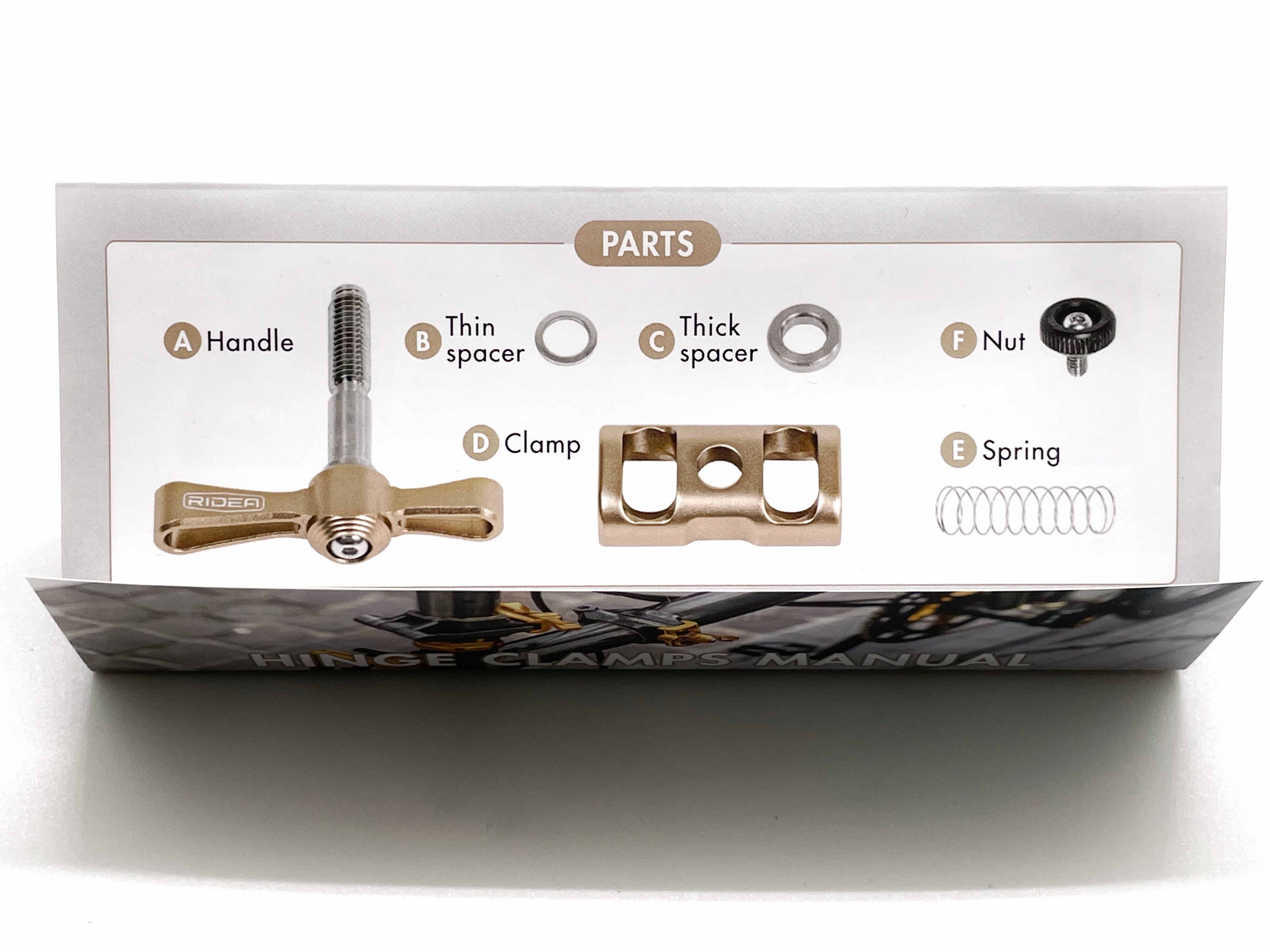 Ridea Titanium Hinge Clamp Assembly – B-Spokes