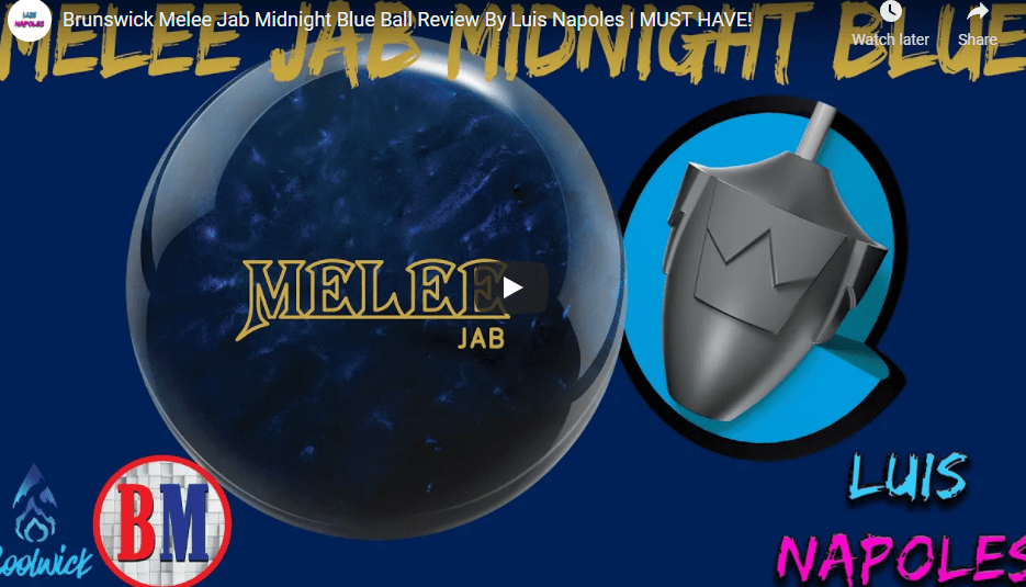 Brunswick Melee Jab Midnight Blue Bowling Ball + FREE SHIPPING