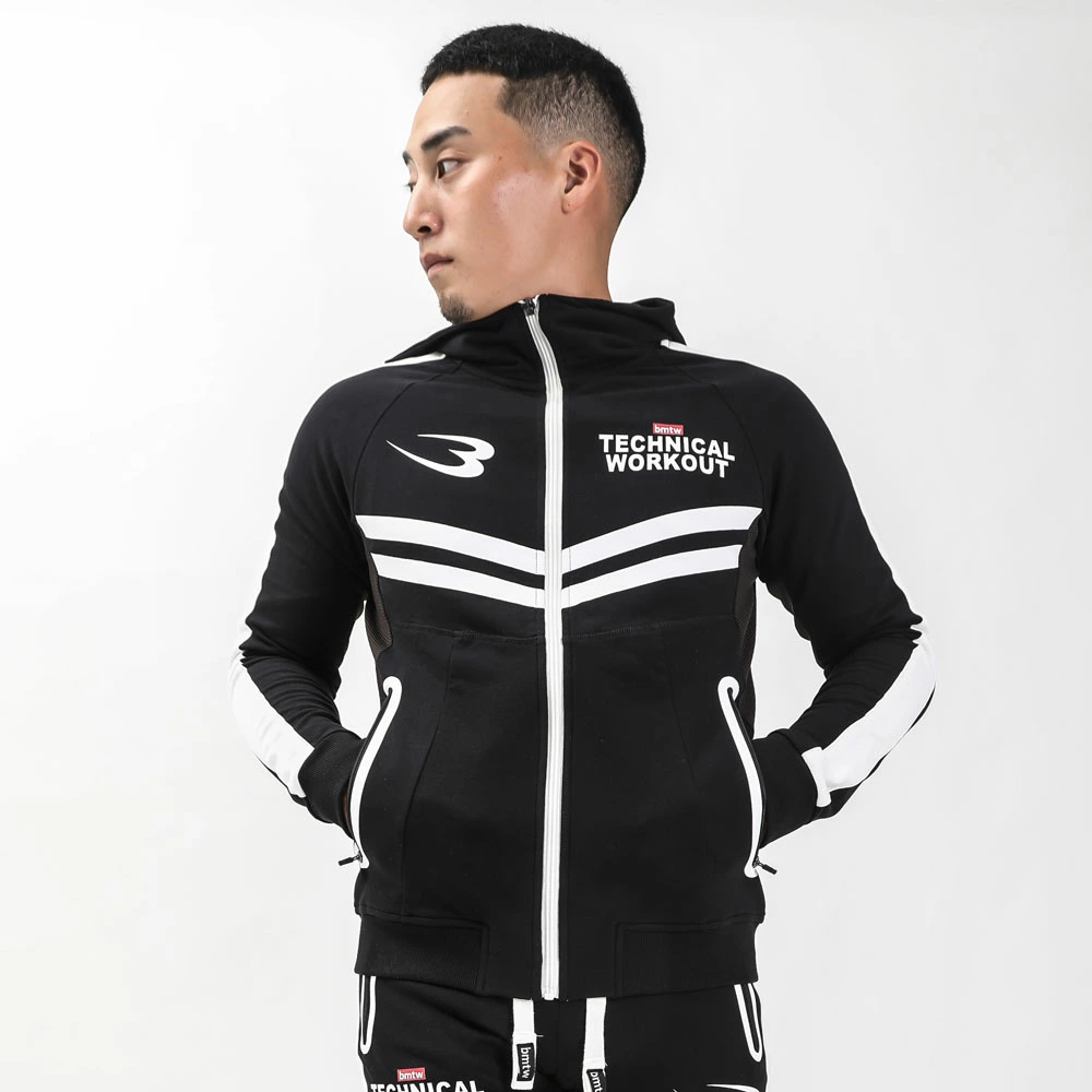 bmtw GYMウェア トレーニング パーカー2 M ブラック MY069MBK