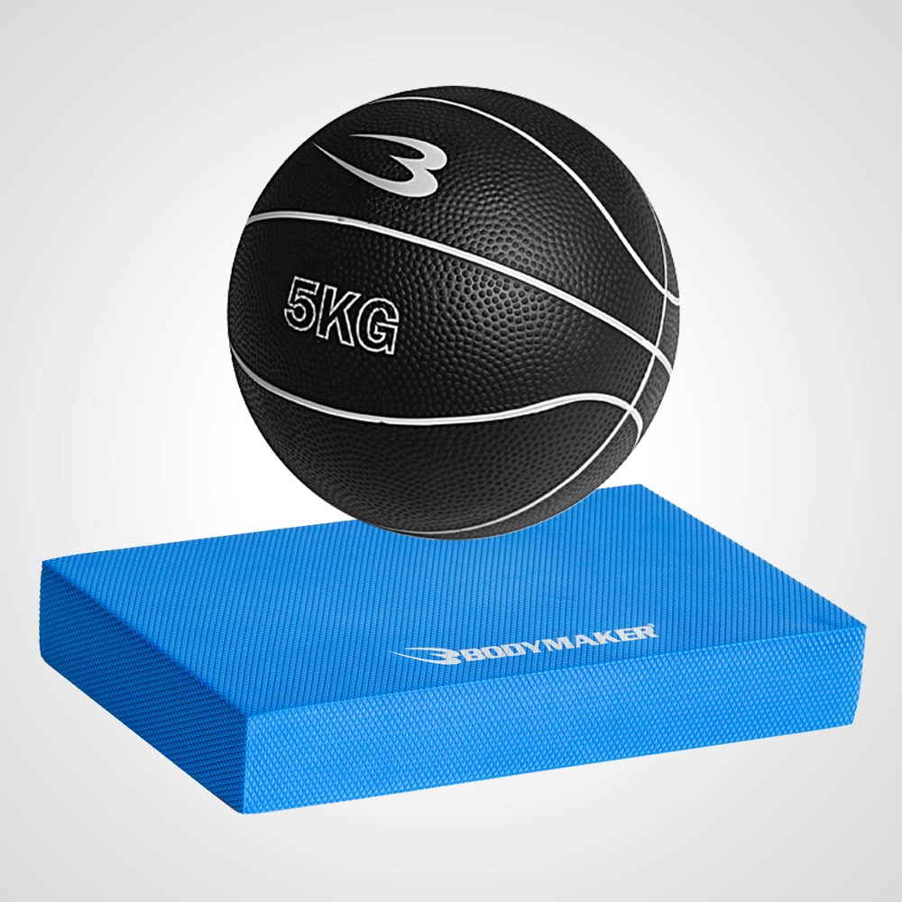 メディシンボール 5kg マットセット MBG25ST｜BODYMAKER（ボディ