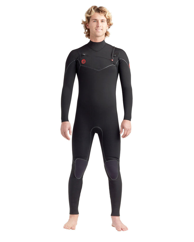Red Cell Black 3/2mm Men's Chest-Zip Fullsuit |.Body Glove