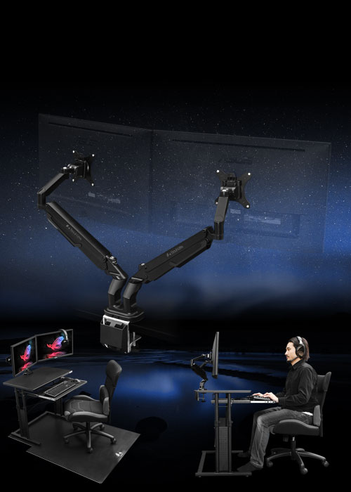 スリムモニターアーム BMA-2SLM | Bauhütte®