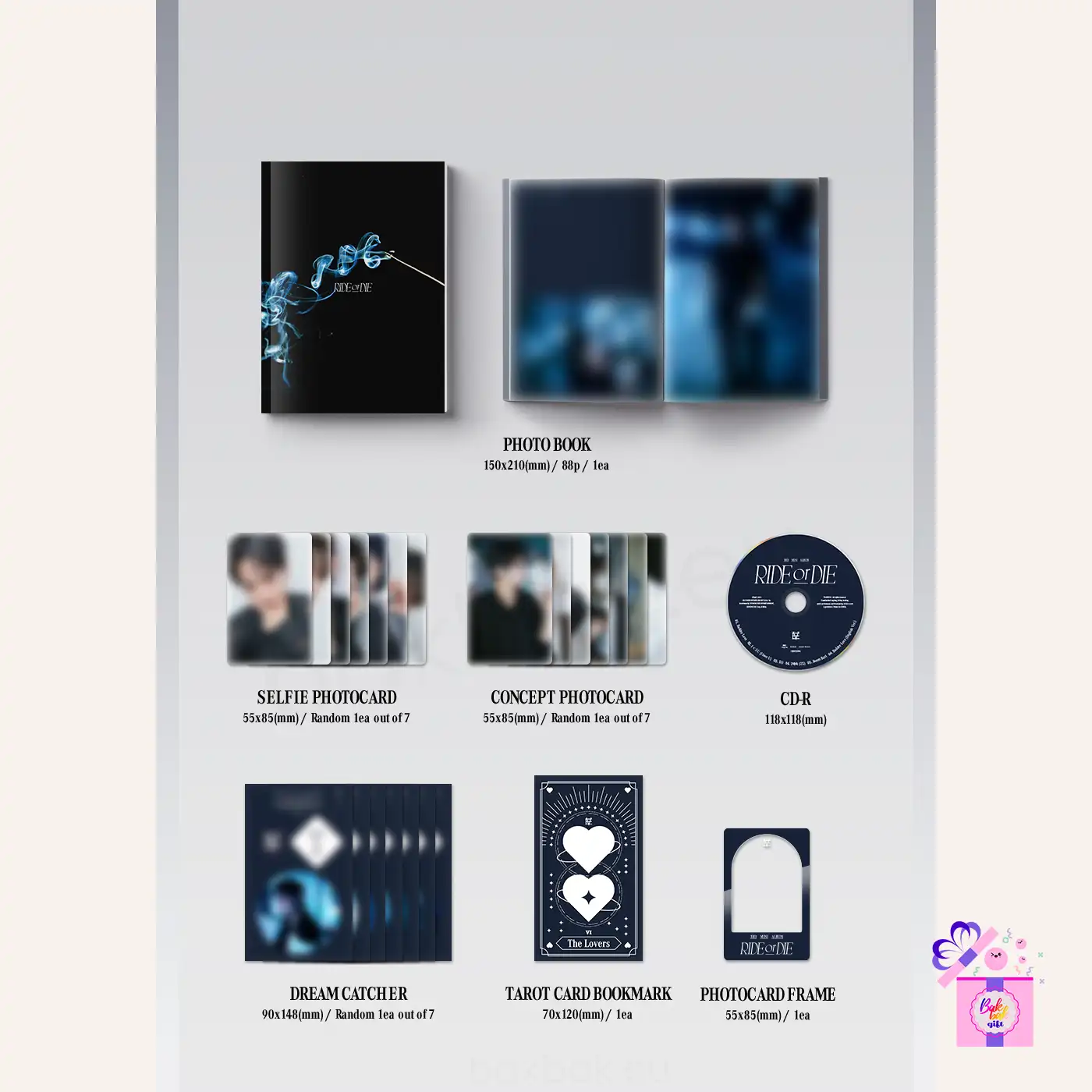 EVNNE – RIDE or DIE [SIGNED Ver.] + hello82 Unreleased Photocard