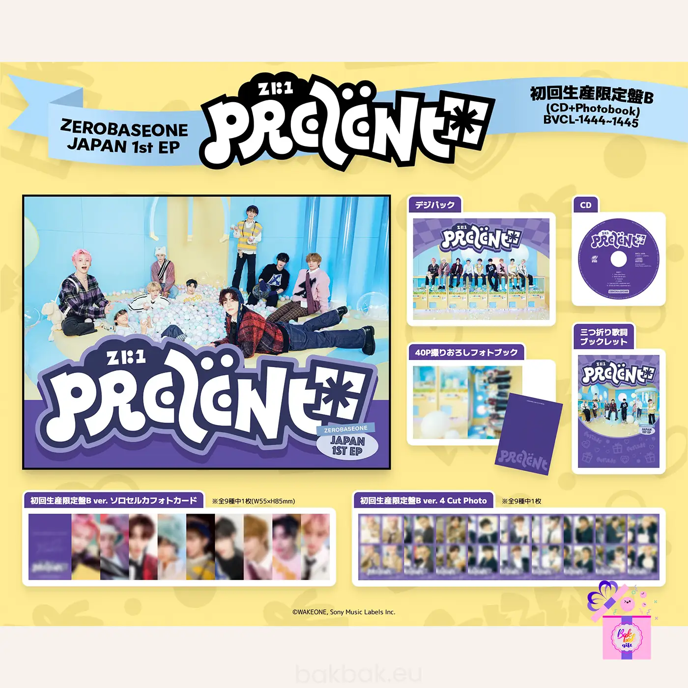 ZB1 – PREZENT (Limited Edition) [Japan 1st EP Album] – Bak Bak K