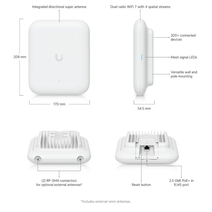 Ubiquiti U7 Outdoor Access Point (US) [U7-Outdoor-US] — Baltic