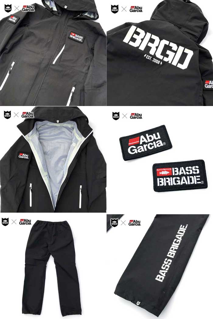 アブガルシア×バスブリゲード スタンダードレインスーツ ABRS02 BASS