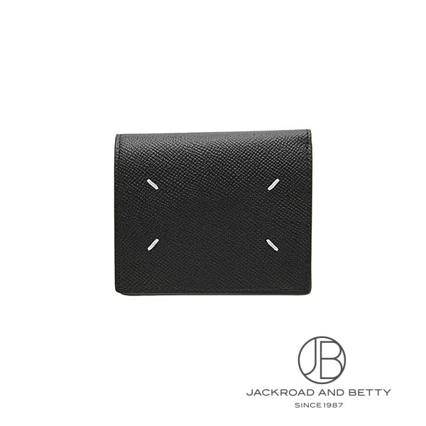 4ステッチ 二つ折り ウォレット ブラック 黒[SA3UI0007P4745T8013