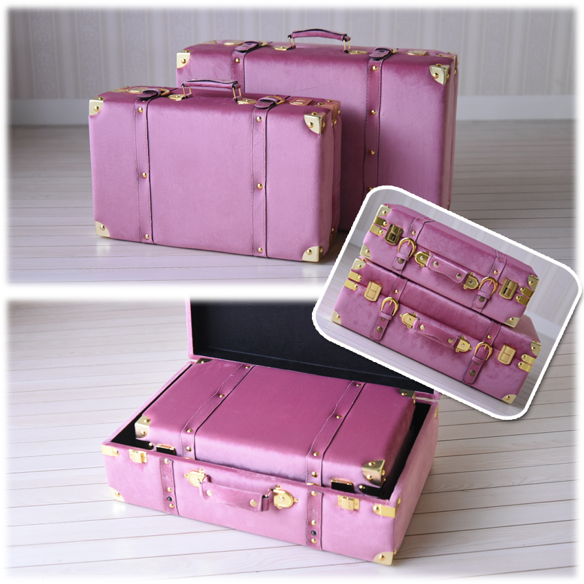 エレガント トランクBOX ピンク Mサイズ | ロココ調家具通販「ベベ