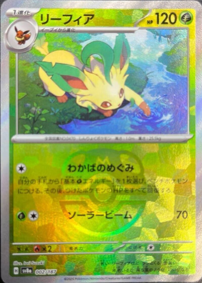 No.540)【PSA10】リーフィア マスターボールミラー {002/187} - BIGトレカ