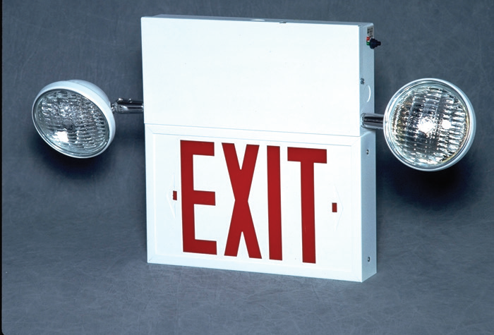 Combination Exit Emergency Light - COM - Big Beam