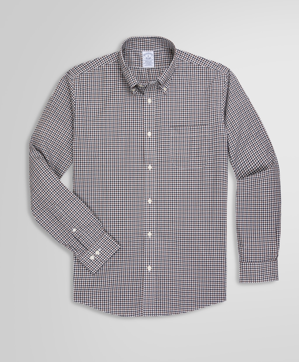 ノンアイロン ストレッチコットンツイル チェック スポーツシャツ