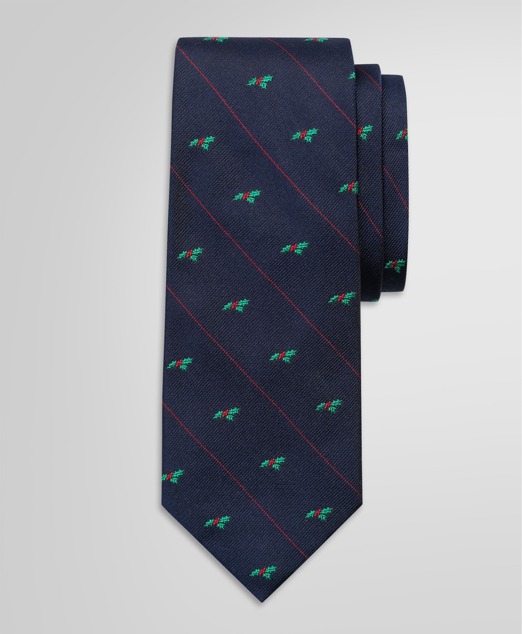 シルク クリスマスホーリー ジャカードタイ | Brooks Brothers Japan