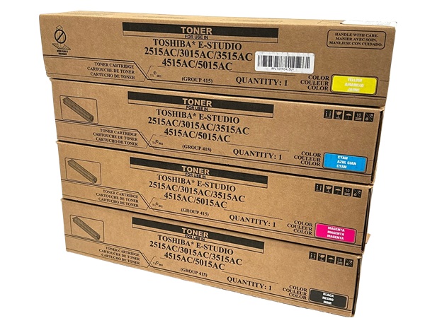 Compatible Toshiba TF-C415 (TFC415) Complete (C,M,Y,K) Toner Set