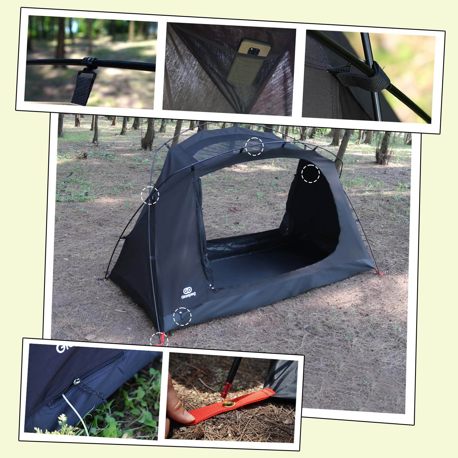 タイムセール中】GOGlamping SKY EYE 自立式テントTC