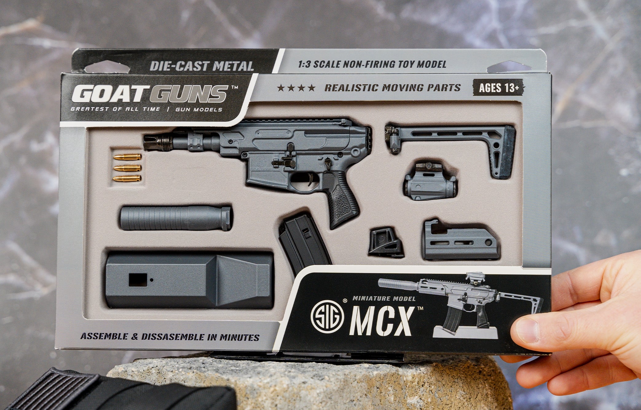 Miniature SIG SAUER MCX® Model - Concrete Grey – GoatGun Models