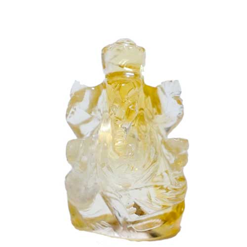 シトリン（黄水晶）ガネーシャ神像 | ガネーシャ神と開運グッズ