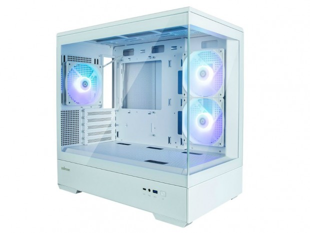 2面強化ガラスのピラーレスデザインミニタワーPCケース、ZALMAN「P30