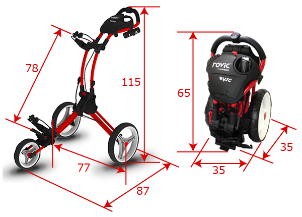 ジオテックゴルフ公式通販サイト / ロビック RV1C プッシュカート