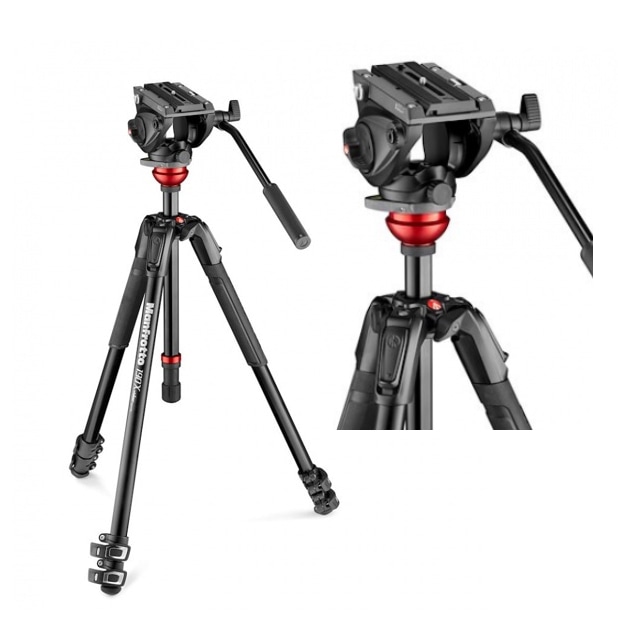 Manfrotto(マンフロット) MVH500AH ビデオ雲台+レベリング付きアルミ