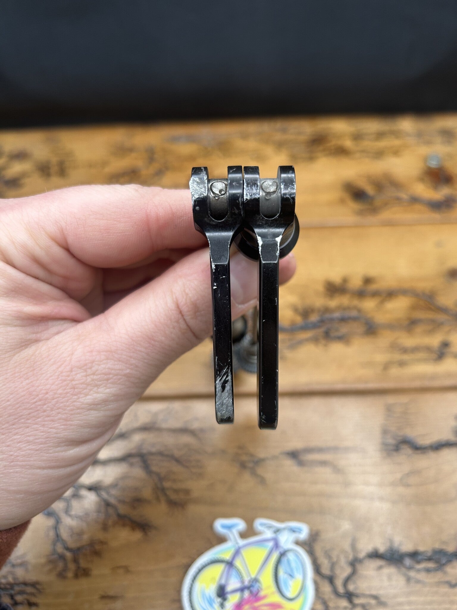 Ringle Black and Gold Titanium Twister Quick Release Skewer Set