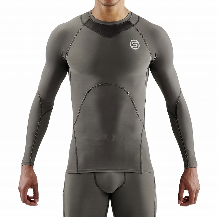 SKINS（スキンズ）SERIES-3 メンズトップスロングスリーブ ブラック(44