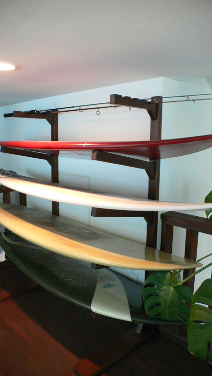 横置きサーフボードラック｜ボードラック/ホルダー｜LIVING BY THE SEA