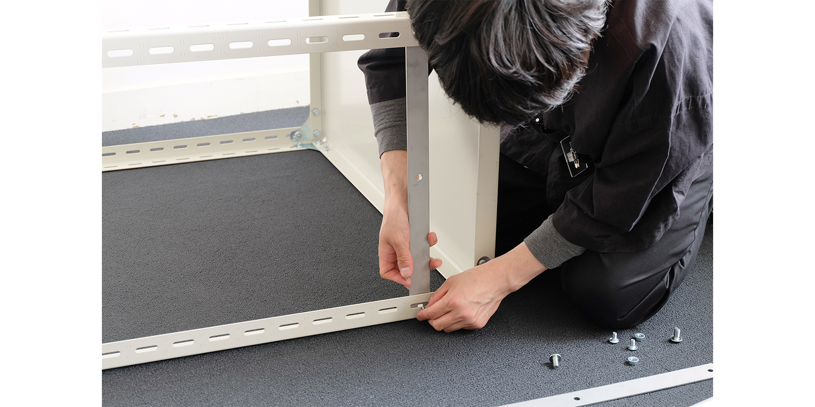 工業用スチールシェルフ ハンガータイプ・H1205・グレー | D&DEPARTMENT