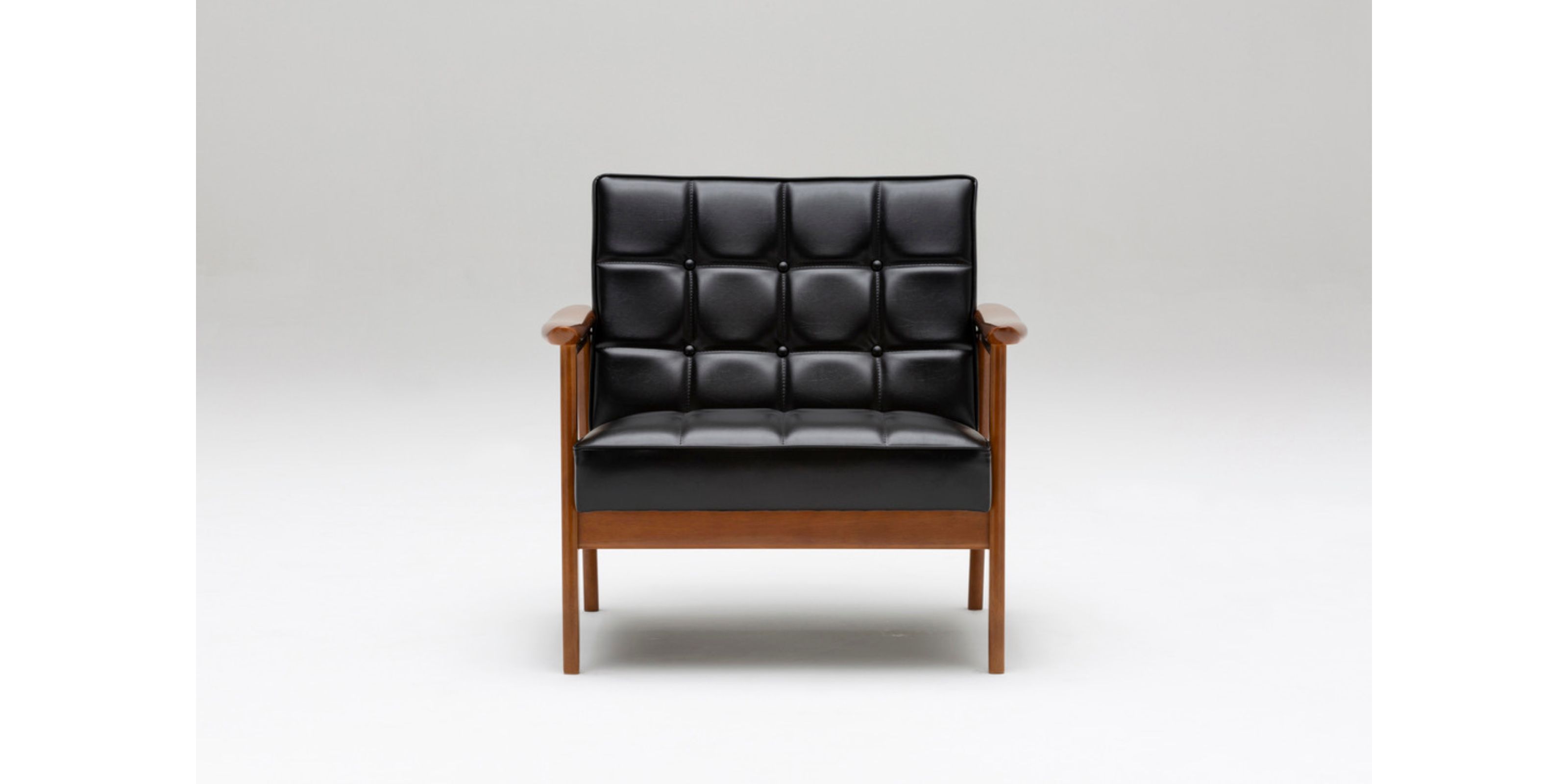 カリモク60 Kチェア ワイド 1シーター・スタンダードブラック